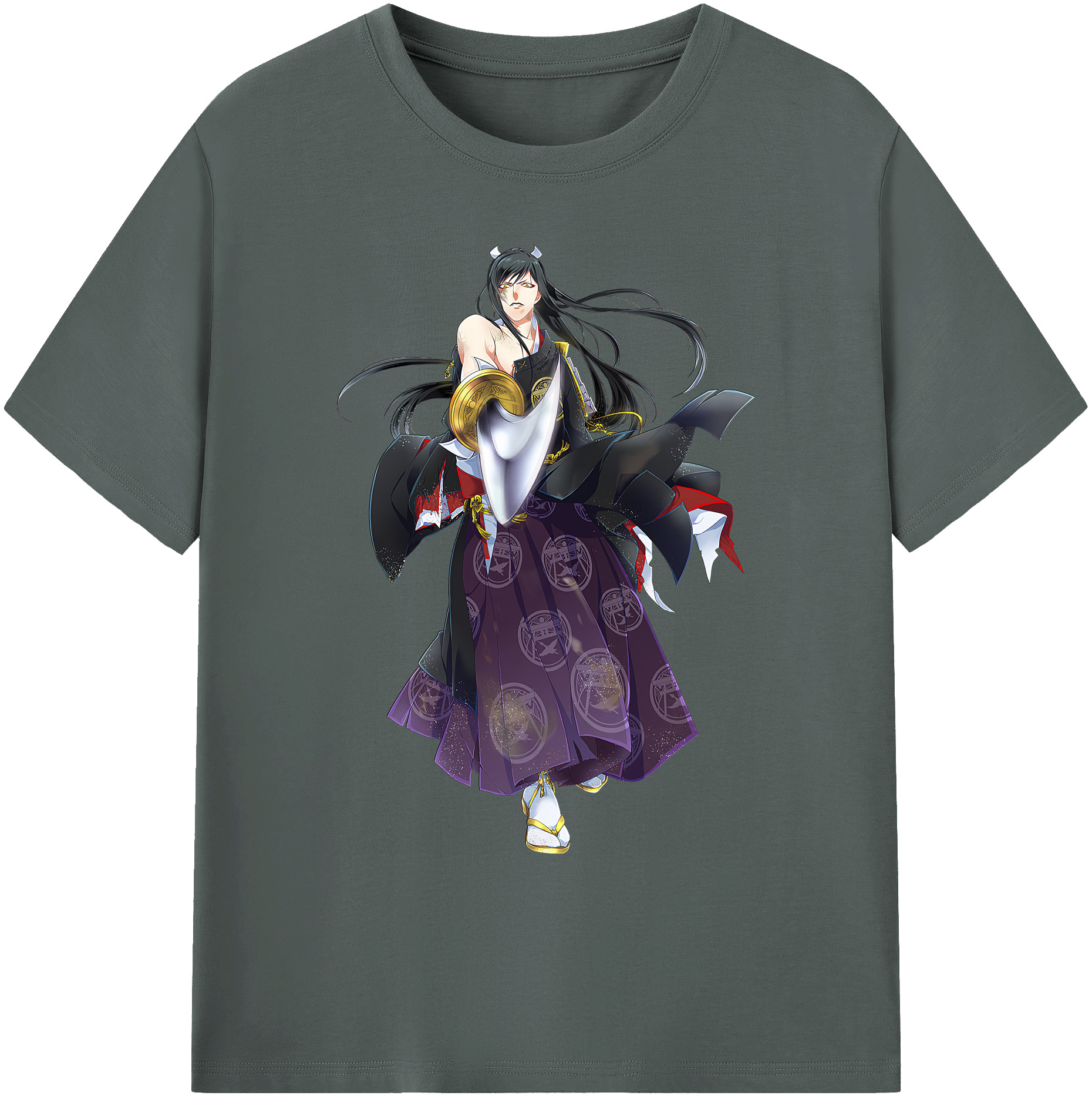 （画像用） 刀剣乱舞 Touken Ranbu 綿100％ メンズ半袖Tシャツ｜肌触りやわらか＆通気性